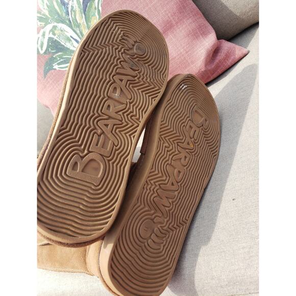 BearPaw Suede Leather Shearling Lined Brown Boots size 11 - Picture 7 of 12